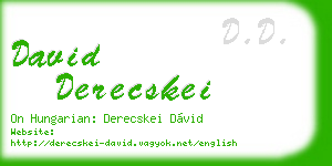 david derecskei business card
